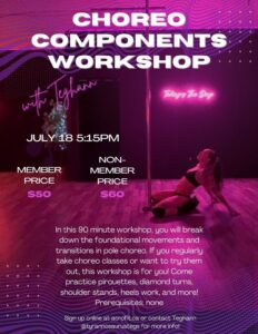 Pole Choreo Components Workshop w/ Teghann